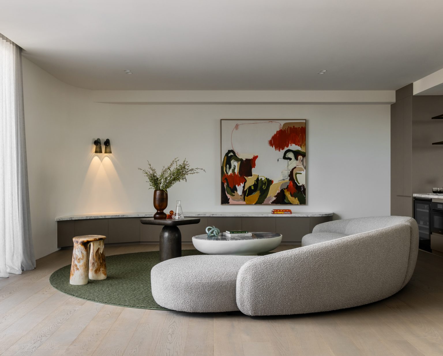 Articolo Studios Luxury Lighting Domi Wall Sconces in Living Room