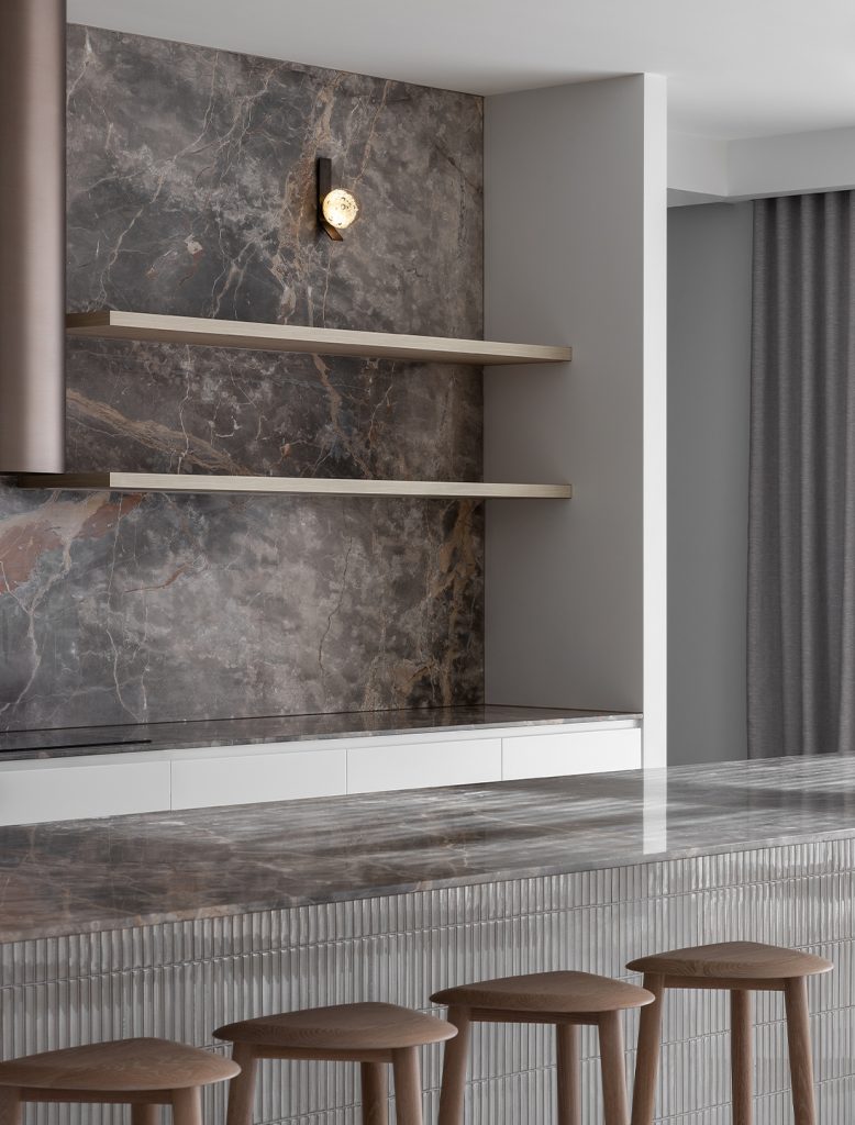 Articolo Studios Luxury Lighting Fizi on Kick Single Wall Sconce in Kitchen