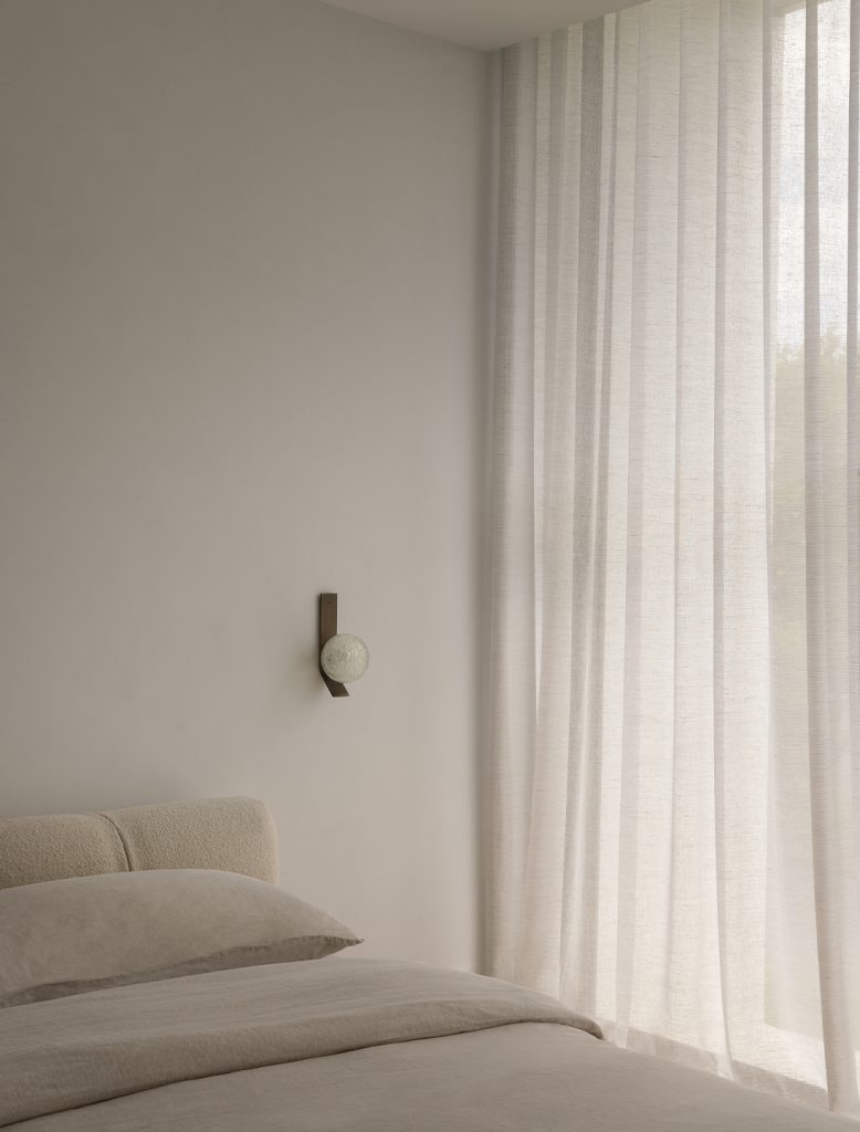 Articolo Studios Luxury Lighting Fizi on Kick Double Wall Sconce in Bedroom