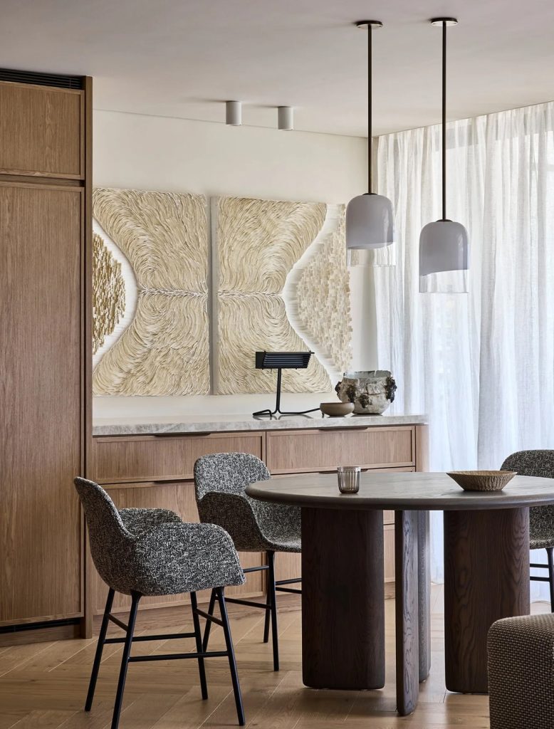 Articolo Studios Luxury Lighting Moni Pendant in Dining Room