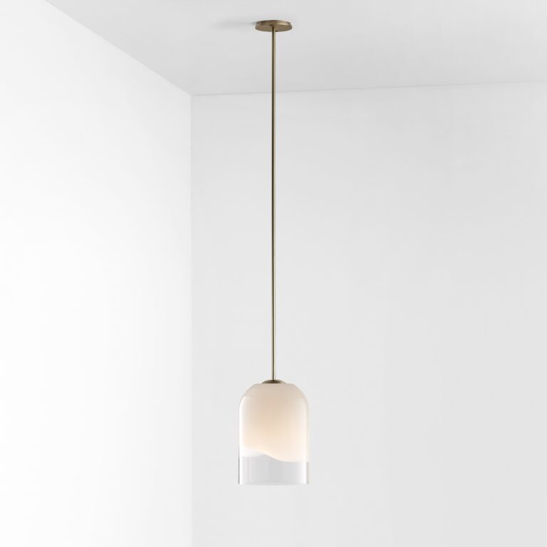 Articolo Studios Moni White and Clear Brass Pendant