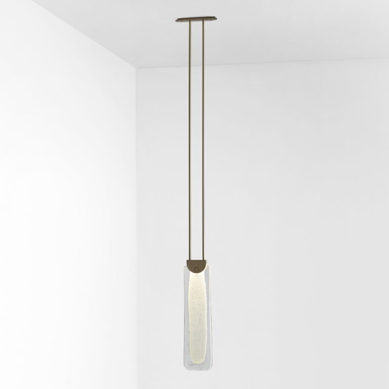 Articolo Studios Luxury Lighting Fizi Slab Brass Pendant