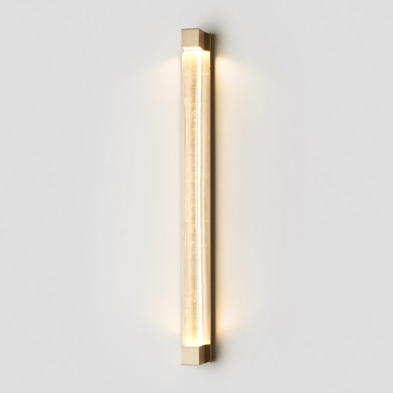 Articolo Studios Fini Wall Sconce in Brass and Clear Glass Shade