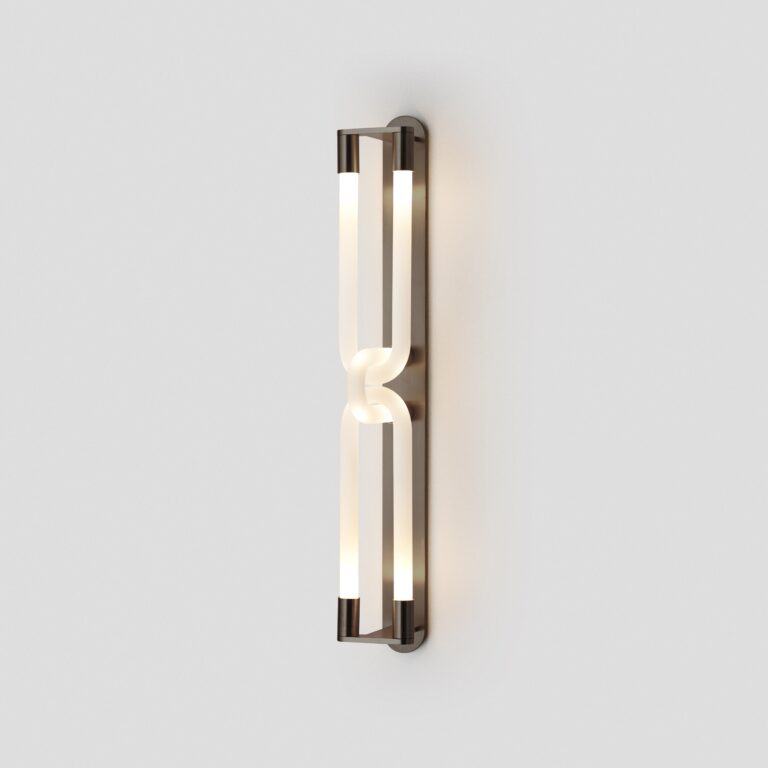 Articolo Studios Loopi Double Mid Bronze Wall Sconce