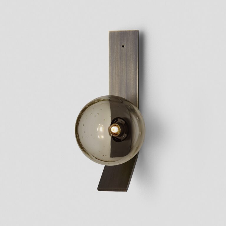 Articolo Studios Scandi Ball Smoke Mid Bronze Wall Sconce on Kick