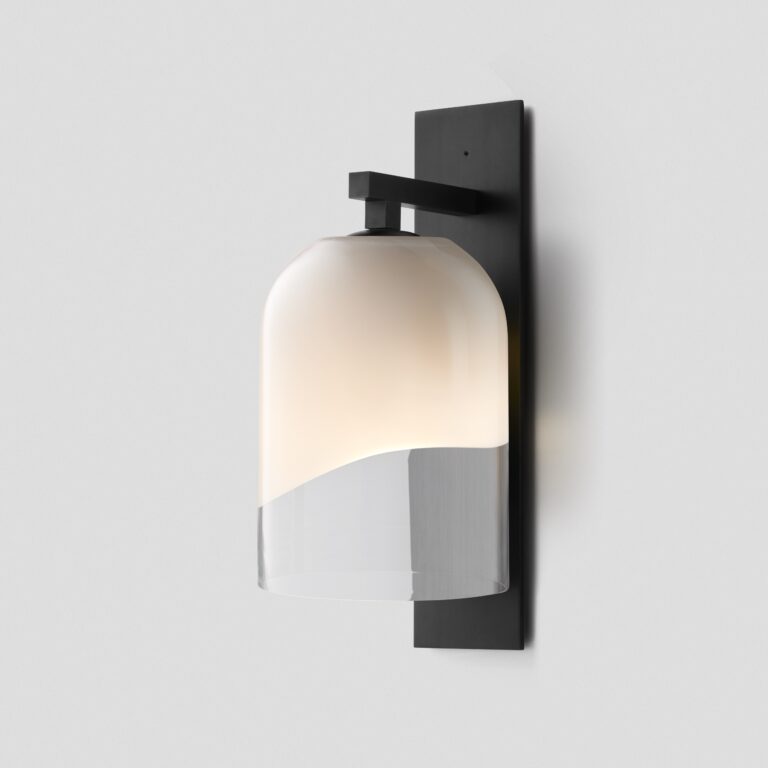 Articolo Studios Exterior Moni White Clear Black Wall Sconce