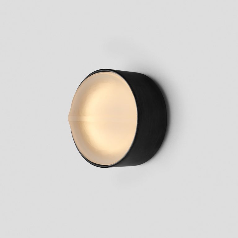 Articolo Studios Occhi Wall Sconce Exterior Anodised Black Frost