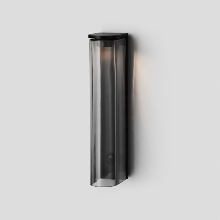 Articolo Studios Slim Grey Anodised Black Wall Sconce Exterior