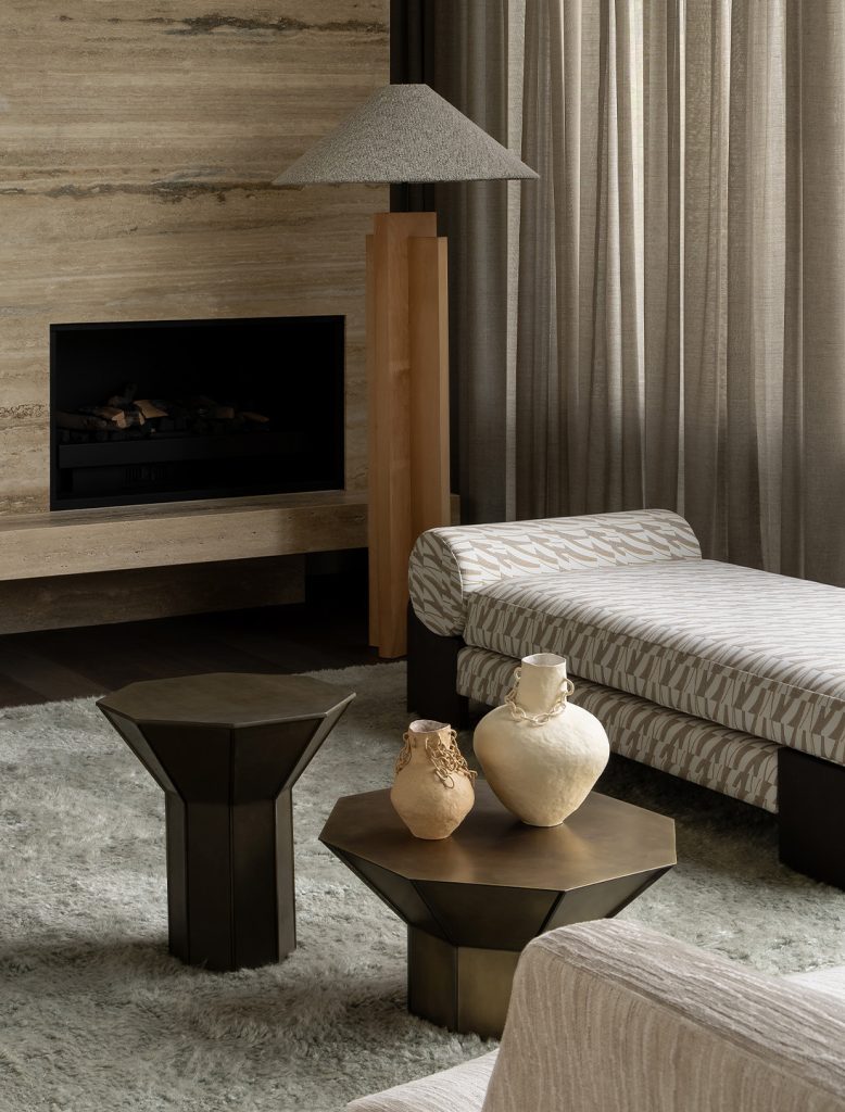 Articolo Studios Luxury Lighting Flare Tall and Short Side Tables in Nareeb Project