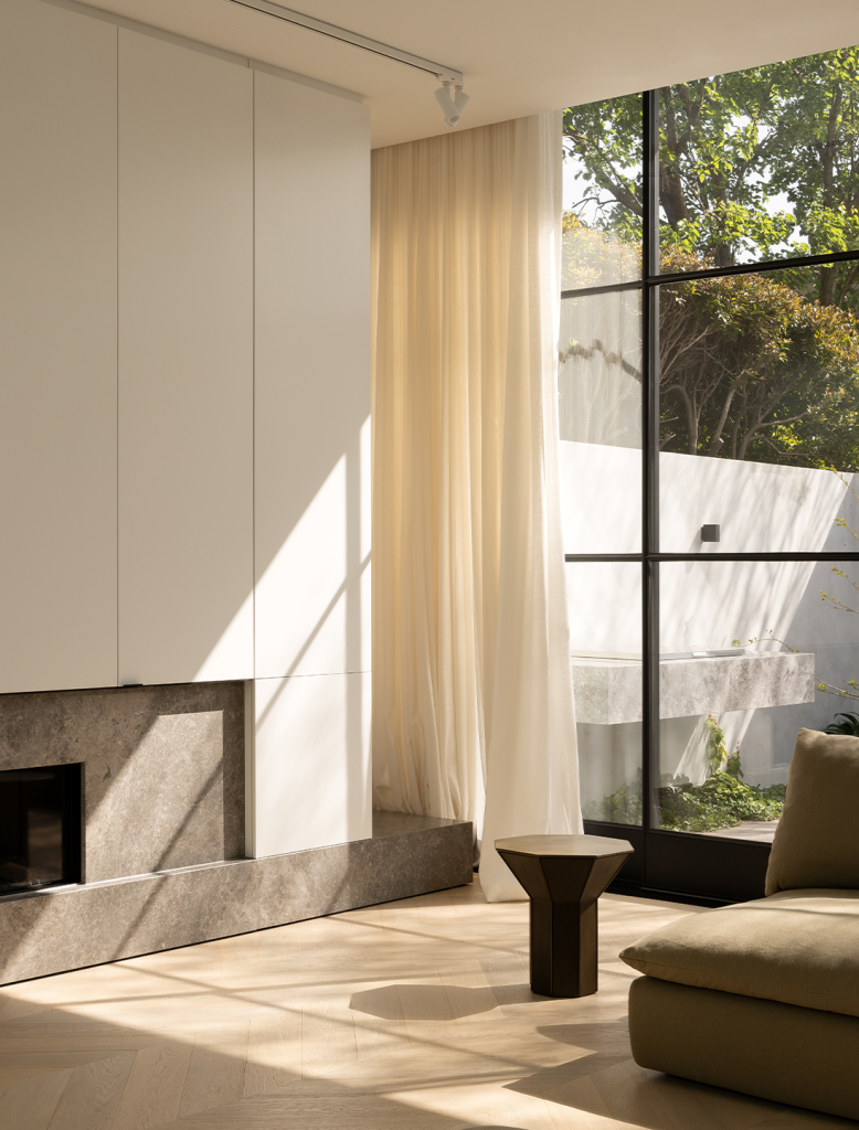 Articolo Studios Luxury Furniture Flare Tall Side Table in Turn Group Prioject