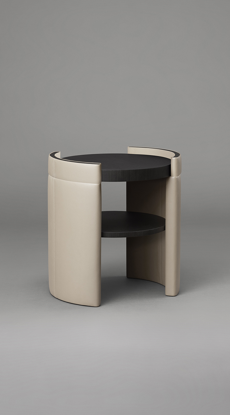 Cuff Side Table with Shelf - image