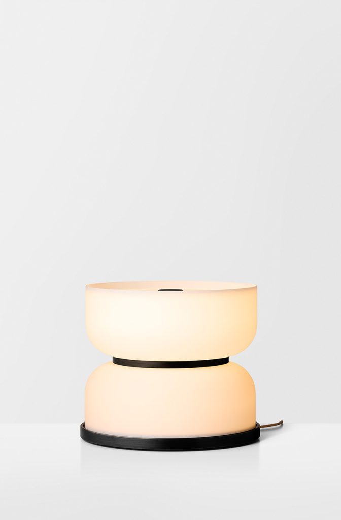 Articolo Studios Luxury Lighting Rolo Extra Large Floor Lamp Black Powder Coat and Snow Shade
