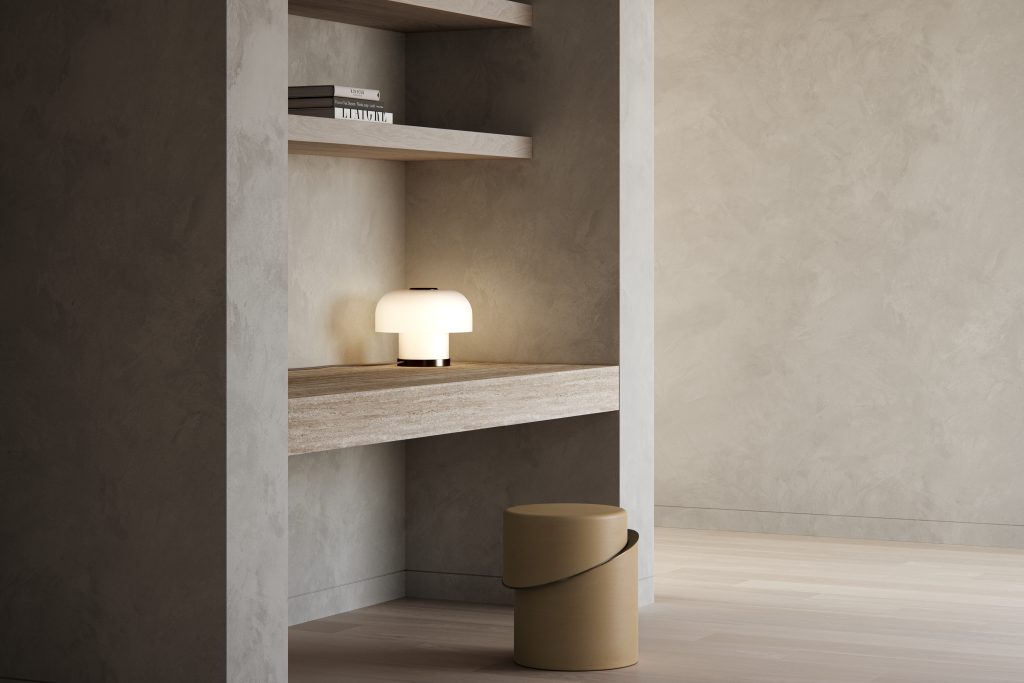 Articolo Studios Luxury Lighting Rolo Medium Table Lamp in Living Room Visualisation