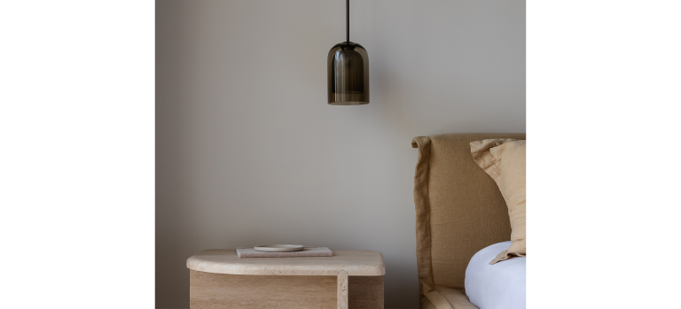 Articolo Studios Luxury Lighting Lumi Pendant in Bedroom Visualisation