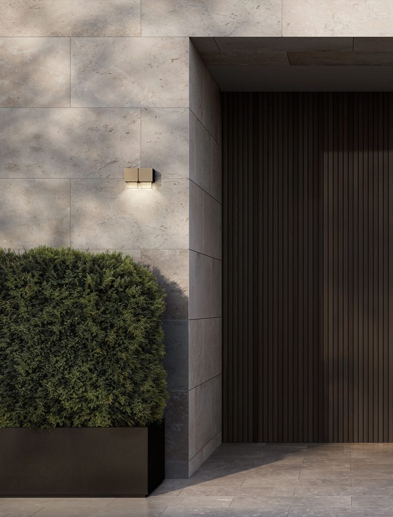 Articolo Studios Luxury Lighting Cubo Double Wall Sconce in Entry Way Visualisation