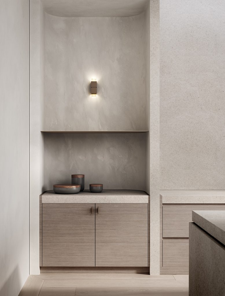 Articolo Studios Luxury Lighting Cubbo Up Down Wall Sconce in Kitchen Visualisation