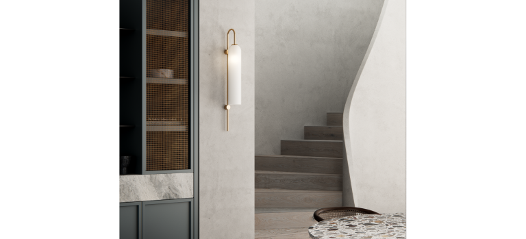 Articolo Studios Luxury Lighting Float Glide Wall Sconce in Kitchen