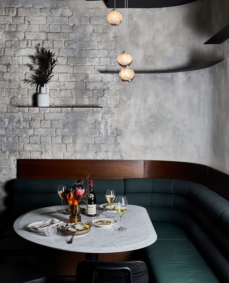 Articolo Studios Luxury Lighting Fizi Ball Multidrop in Copy Cat Restaurant