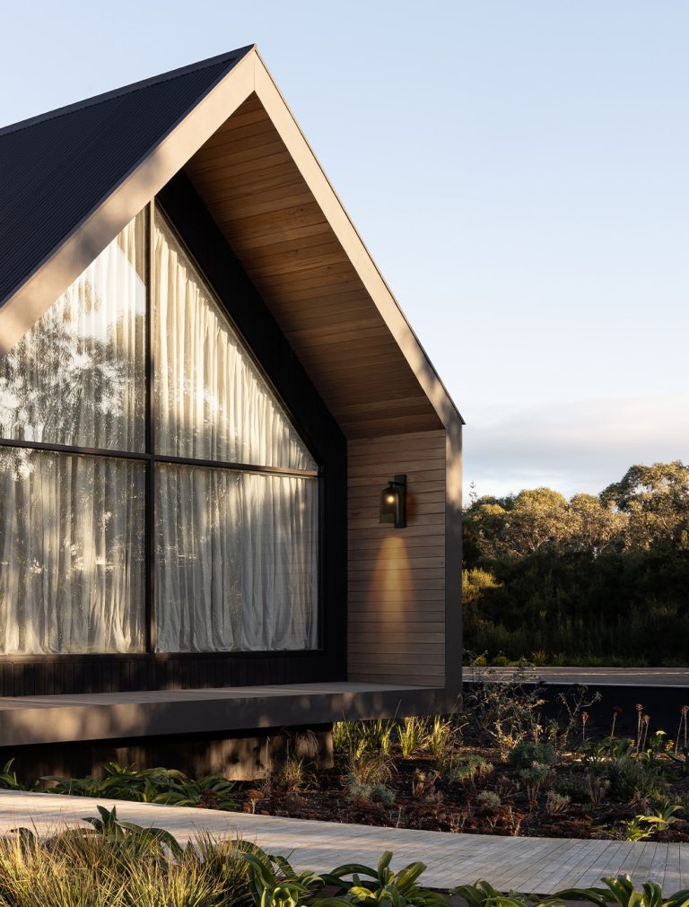 Articolo Studios Luxury Lighting Exterior Lumi Wall Sconce at Peninsula Farmhouse