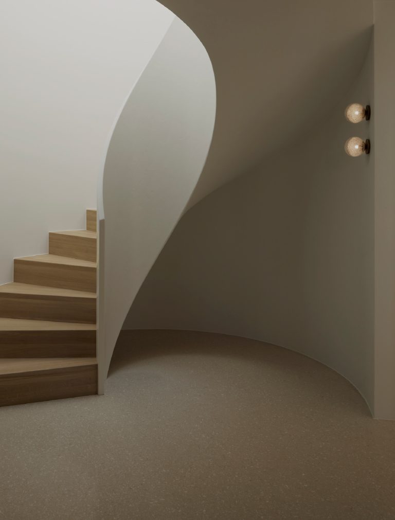 Articolo Studis Luxury Lighting Fizi on Round Wall Sconces in House Svabo by Skapa Architects