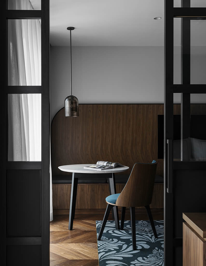Articolo Studios Luxury Lighting Lumi Single Pendant in Woods baggot Project