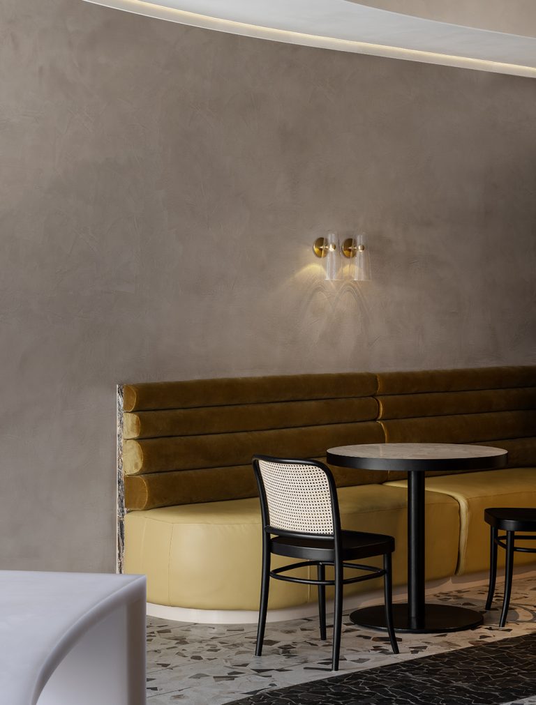 Articolo Studios Luxury Lighting Domi Wall Sconce in Laurent Bakery Project