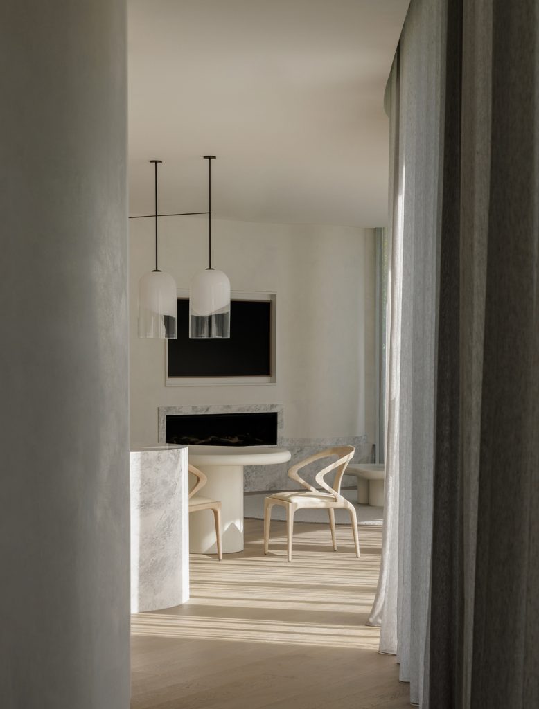 Articolo Studios Luxury Lighting Moni Triple Pendant in Kithcen