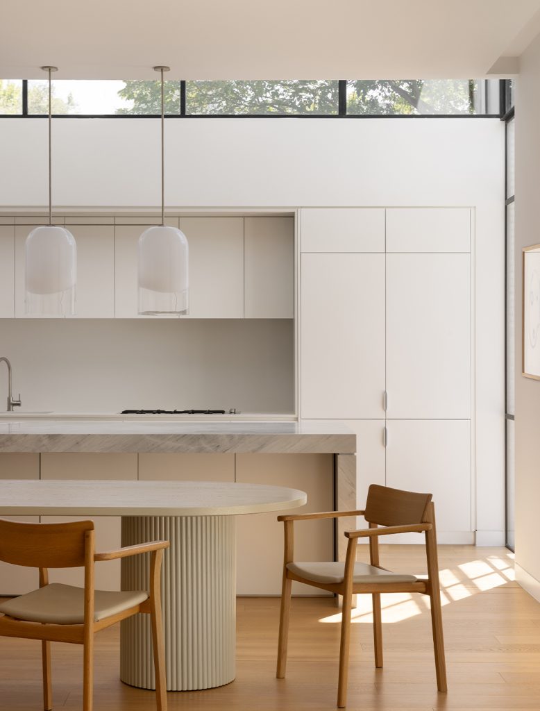 Articolo Studios Luxury Lighting Moni Triple Pendant in Kitchen