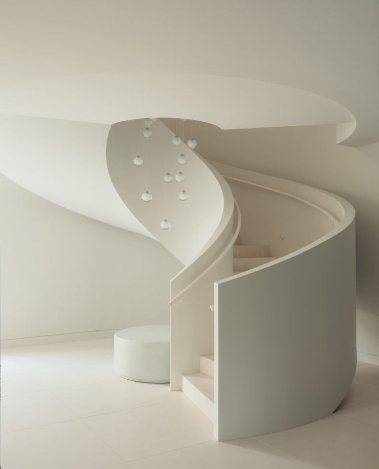 Articolo Studios Luxury Lighting Fizi Ball Multidrop in Hillside Residence by Rib Mills