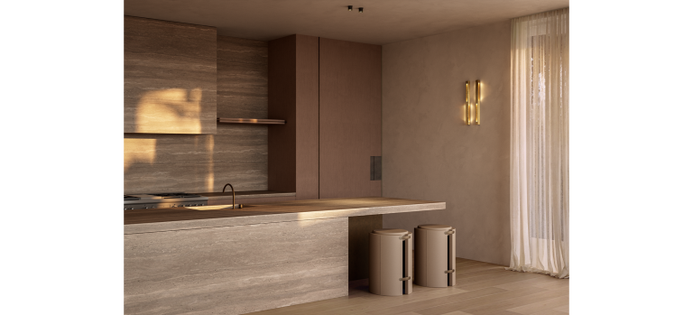 Articolo Studios Luxury Lighting Seam Stack Large Wall Sconce